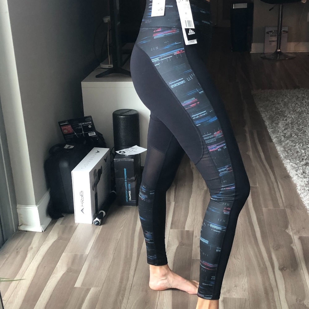 NWT adidas High Waist Color Detail Leggings